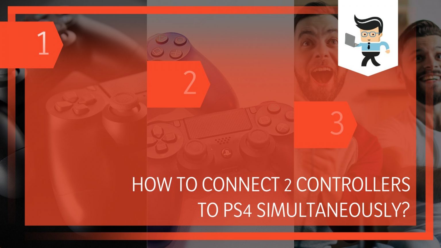 how to connect 2 controllers on ps4